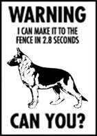 Single GSD at fence sign