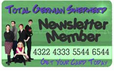 Total German Shepherd.com membership card